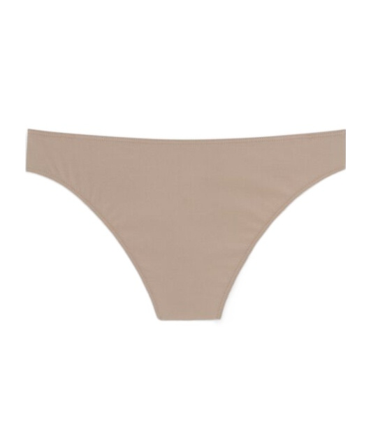 Saint Laurent Elasticated-waistband High-cut Bikini Bottoms In Nude