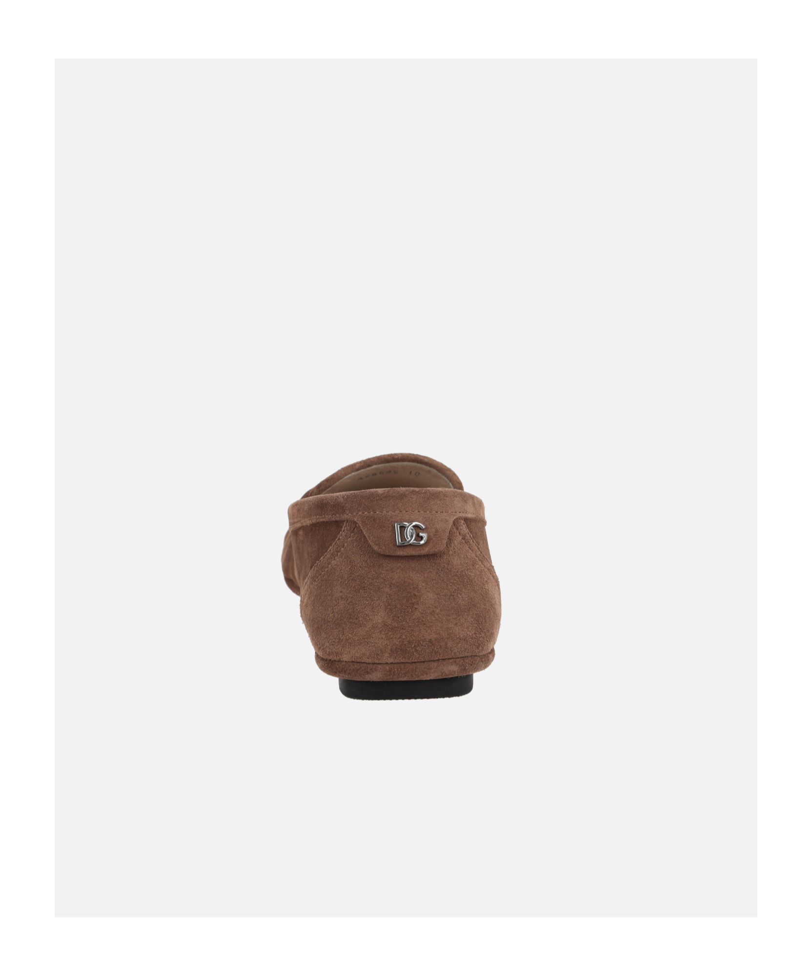 Dolce & Gabbana Calf Suede Driver Shoe In Brown