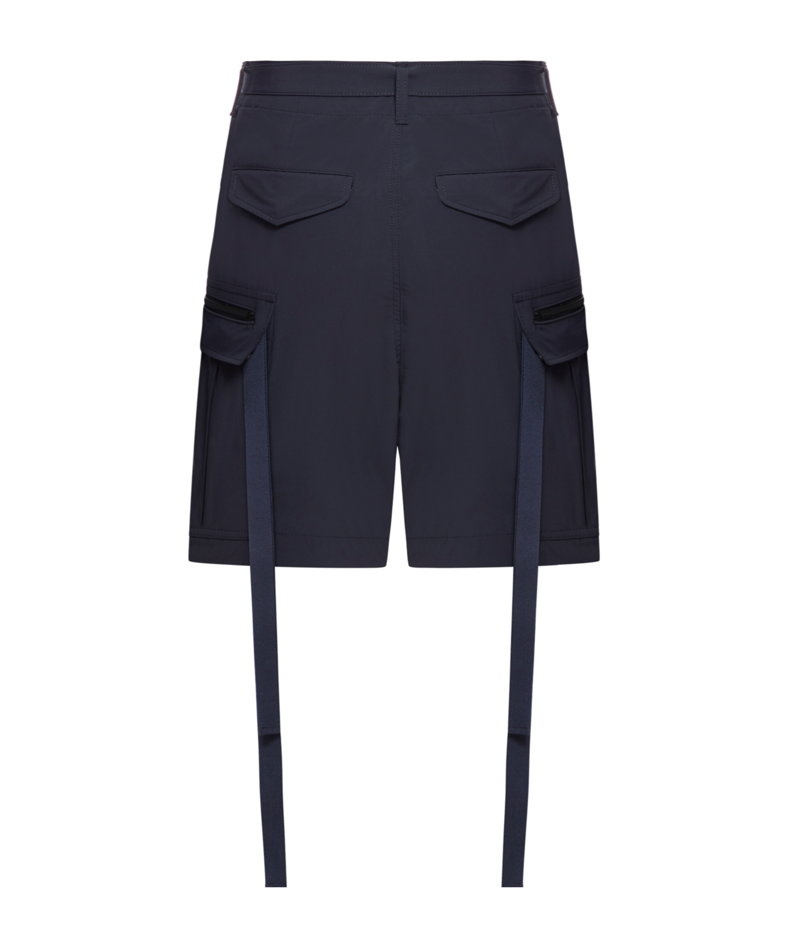 Sacai Strap-detailing Belted Cargo Shorts In Black