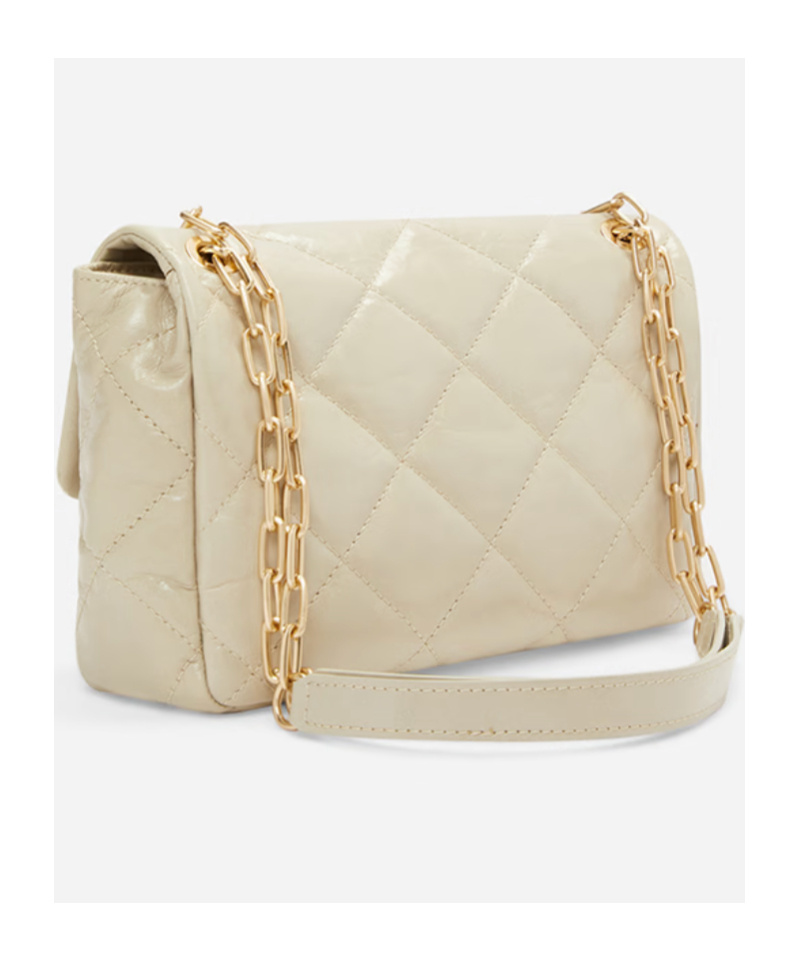 Vanessa Bruno Flip Shoulder Bag In Nude