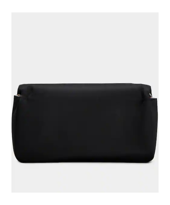 Roger Vivier Magnetic Button Opening And Closing Clutch In Black