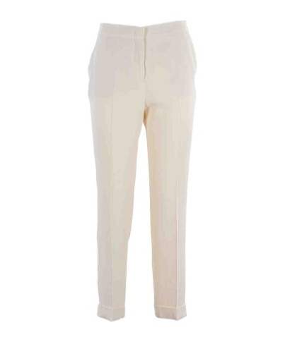 Etro High-waisted Trousers In White