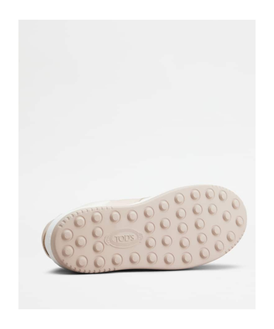 TOD'S LOGO-PRINT LEATHER SNEAKERS