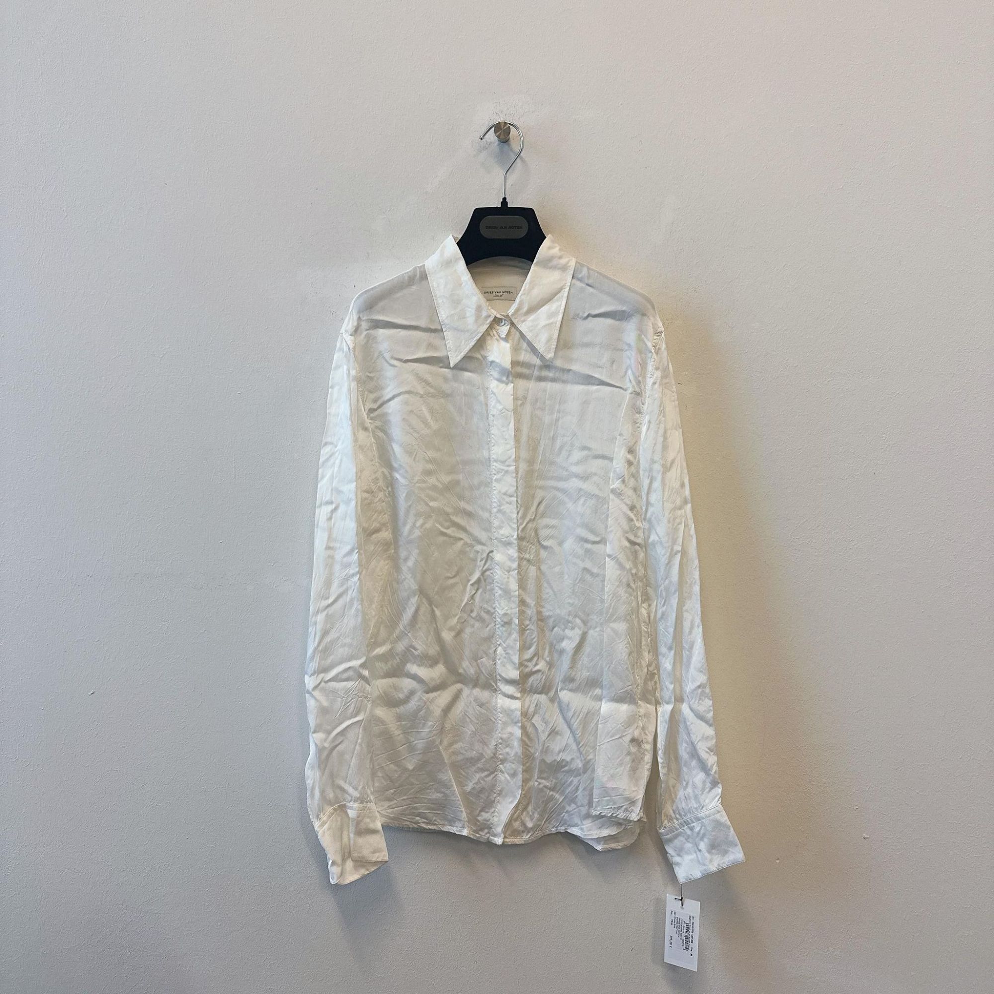 Dries Van Noten Long-sleeved Shirt In Gray