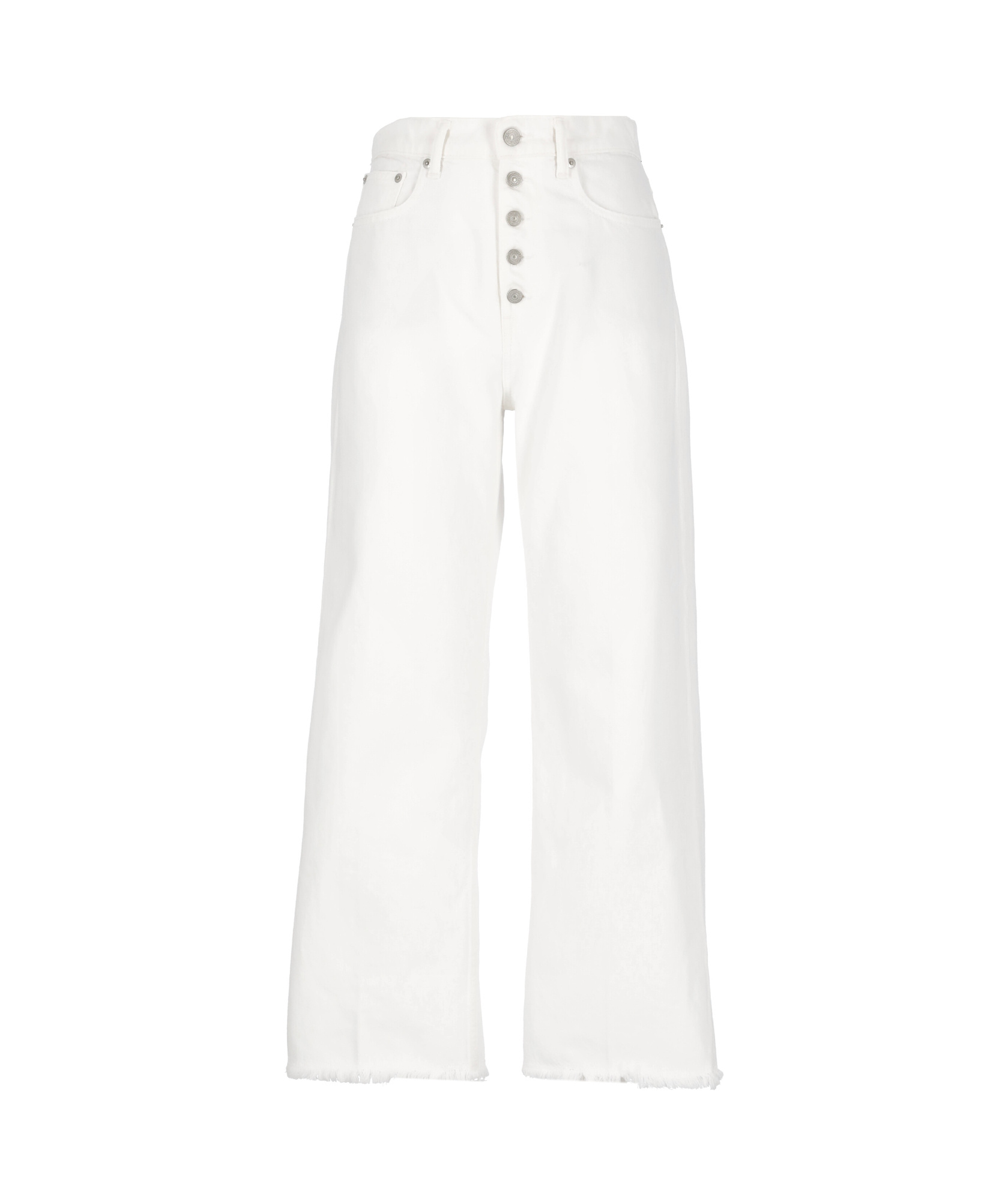 Polo Ralph Lauren Cropped Wide-leg Jeans In White