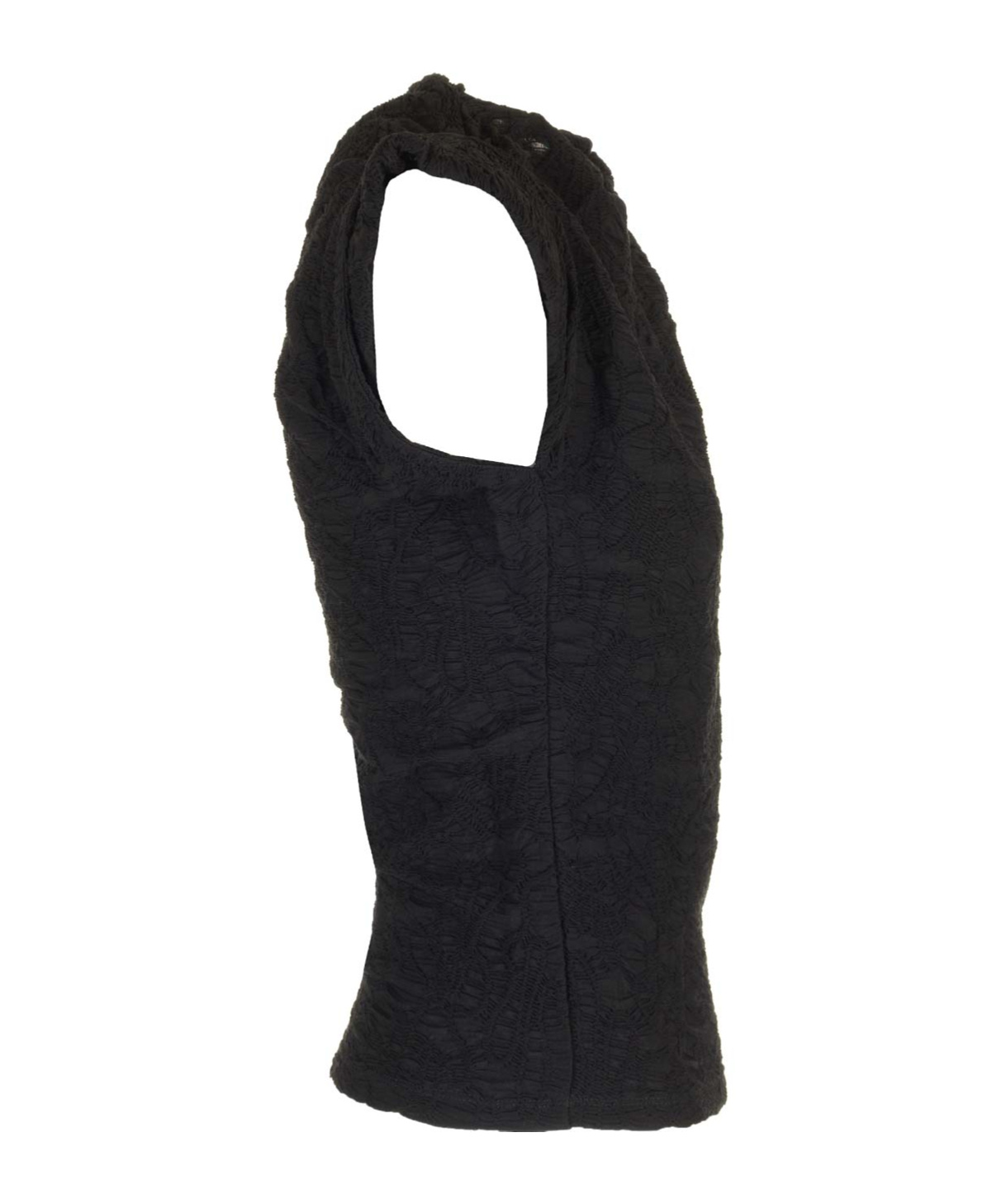 Isabel Marant Crinkled Asymmetric Jersey Top In Black
