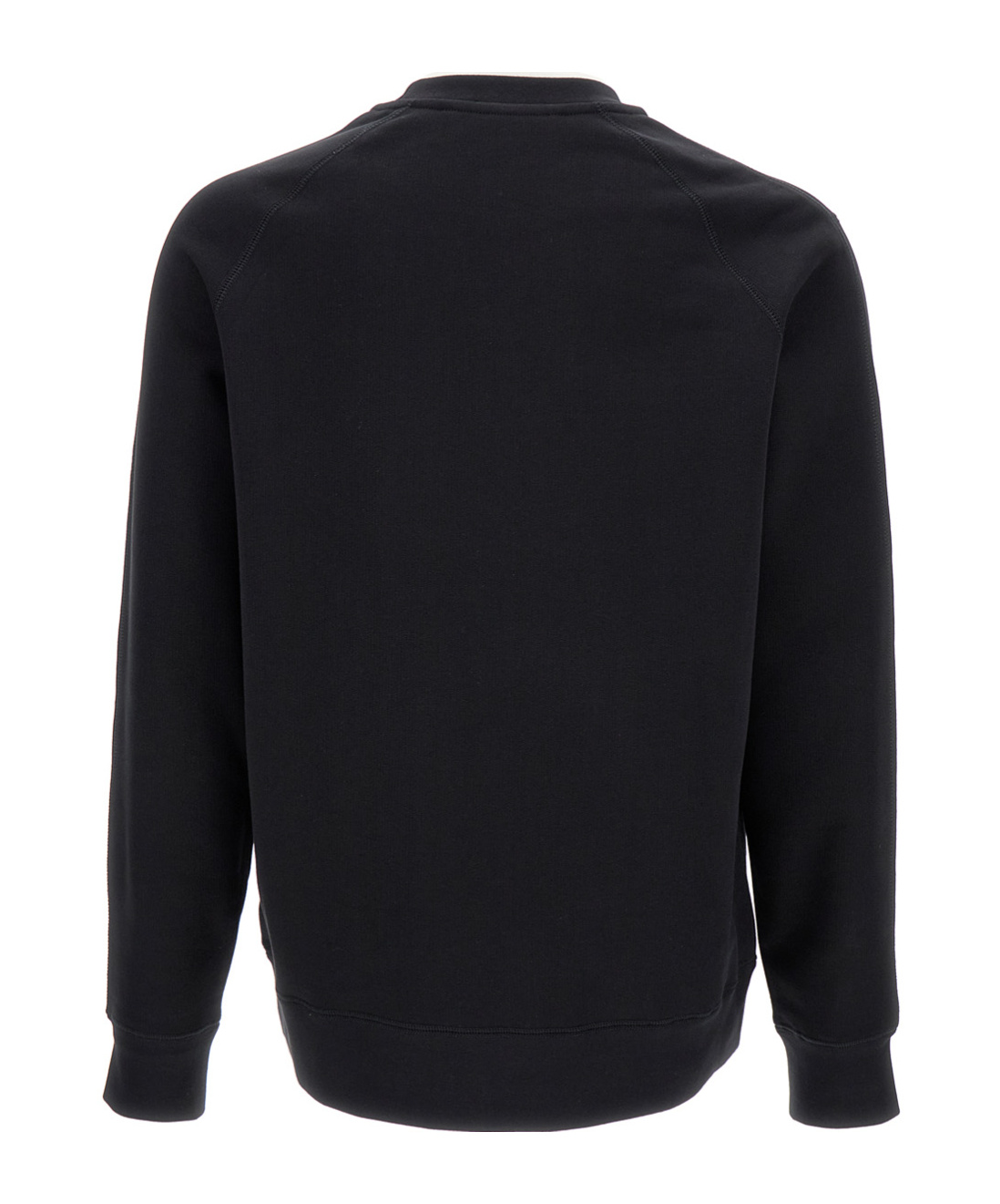 Shop Moncler Logo Patch Crewneck Sweatshirt In Black