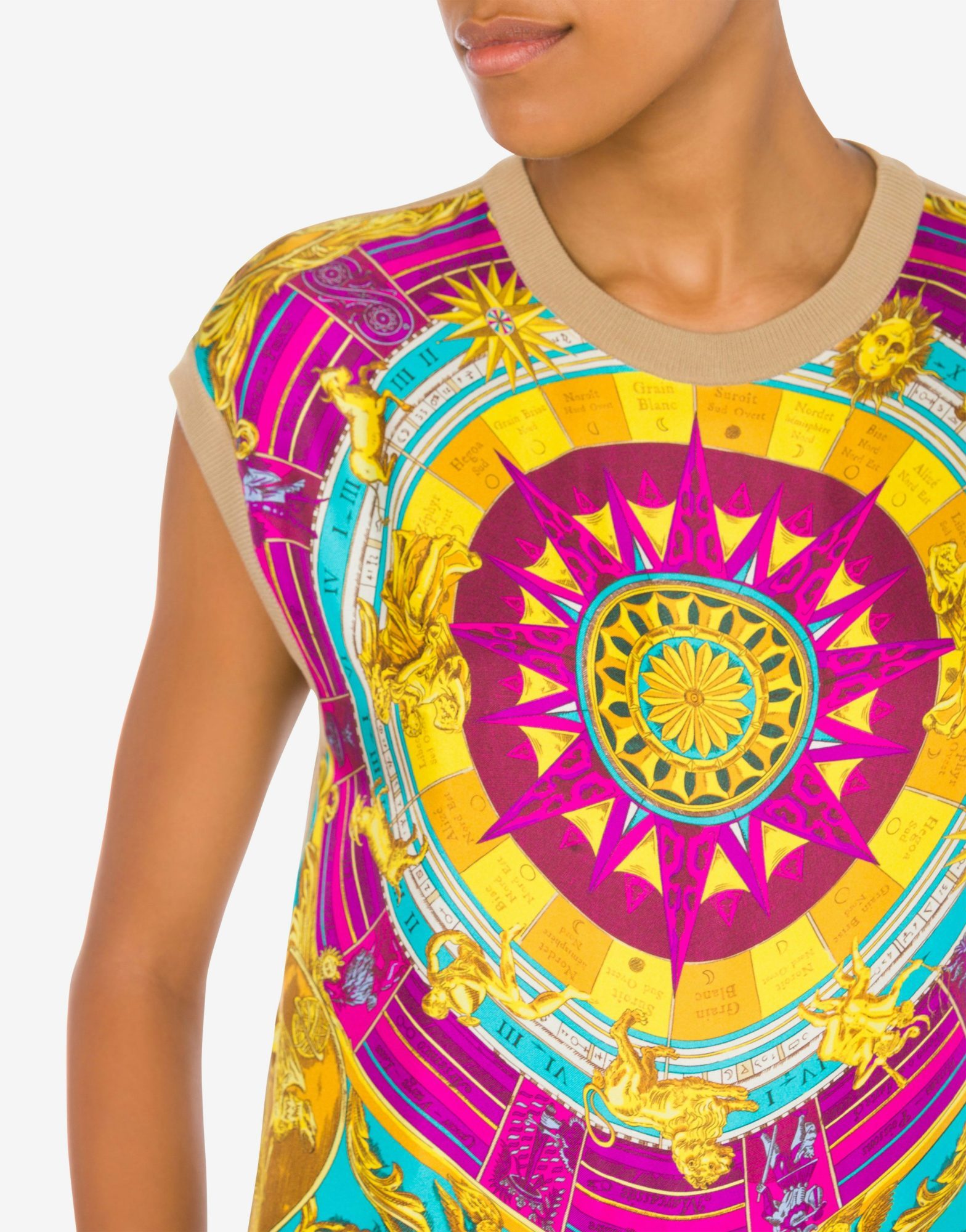 Moschino Horoscope-print Tank Top In Multicolor