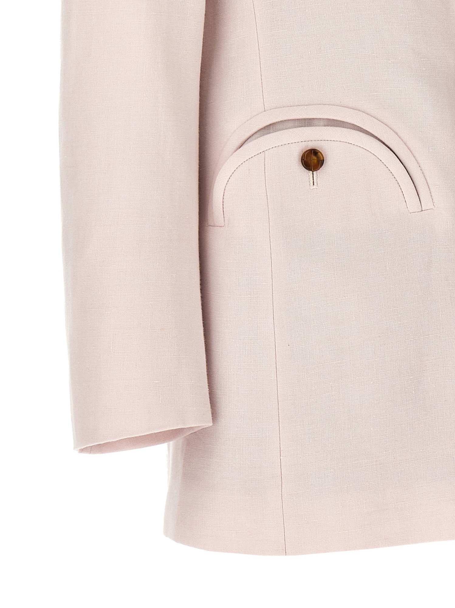 Blazé Milano "sun At Noon" Jacket In Nude