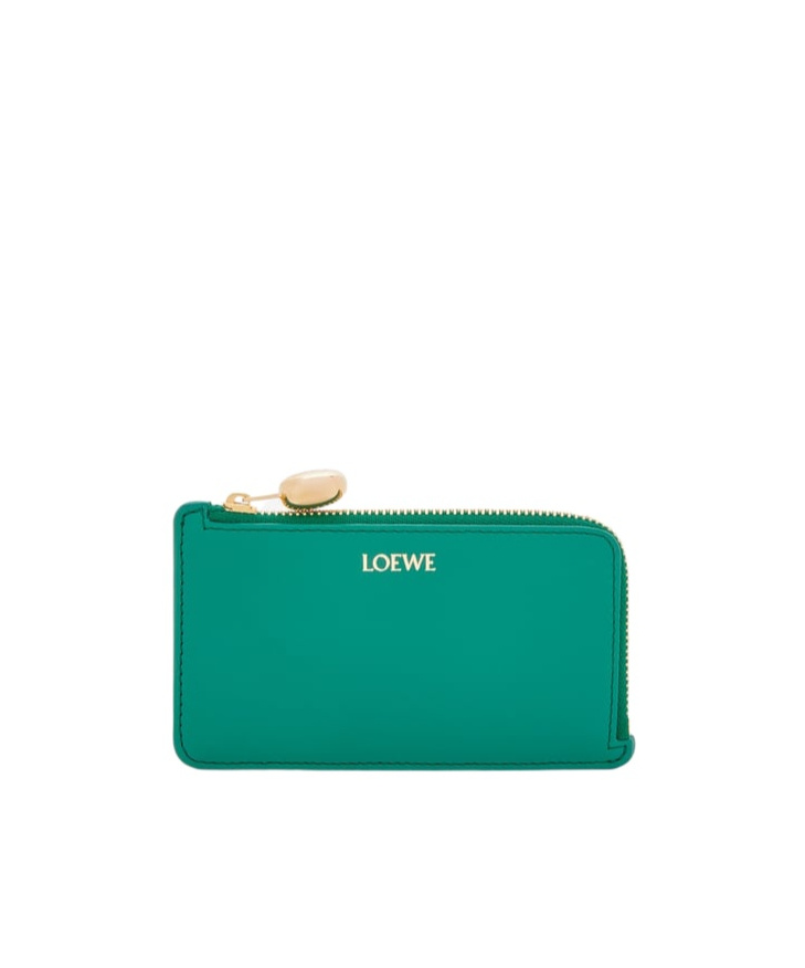 Loewe Pebble Coin Cardholder In Green