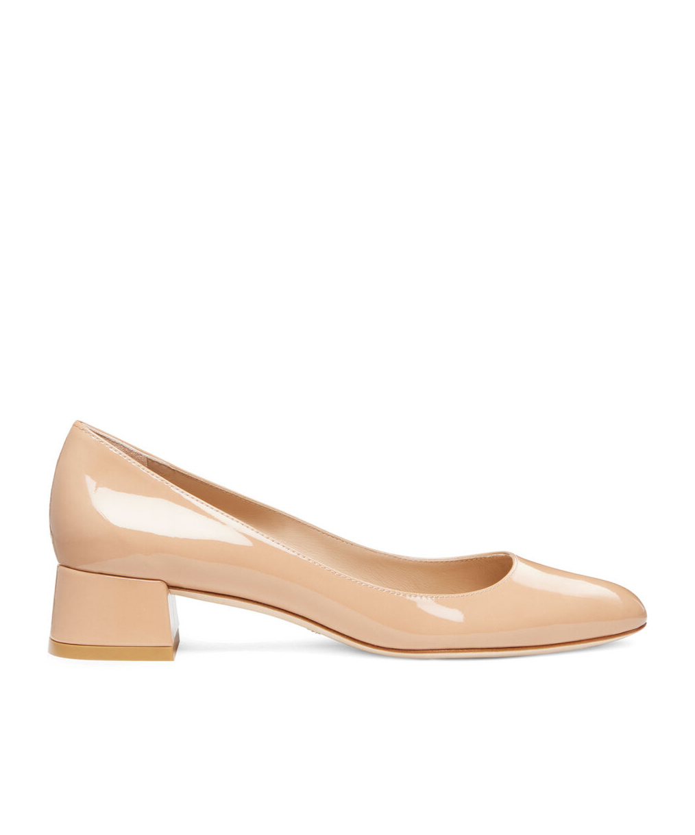 Stuart Weitzman Vivienne 35mm Pumps In Nude