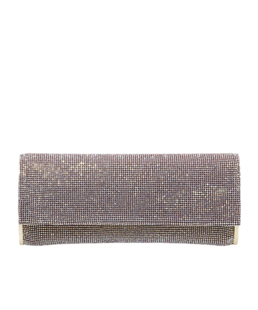 Benedetta Bruzziches Water Drill Flip Cover Hand Bag In Gray