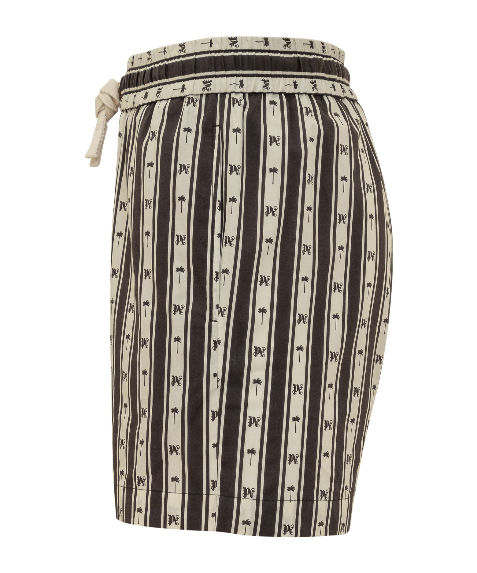 Palm Angels Men's Stripes Shorts In Black