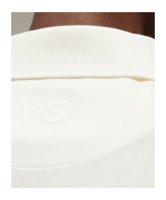 Y-3 Piqué Cotton Polo Shirt In White
