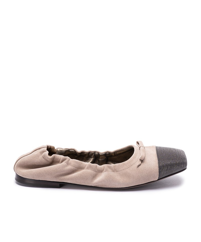Brunello Cucinelli Ballerinas In Nude