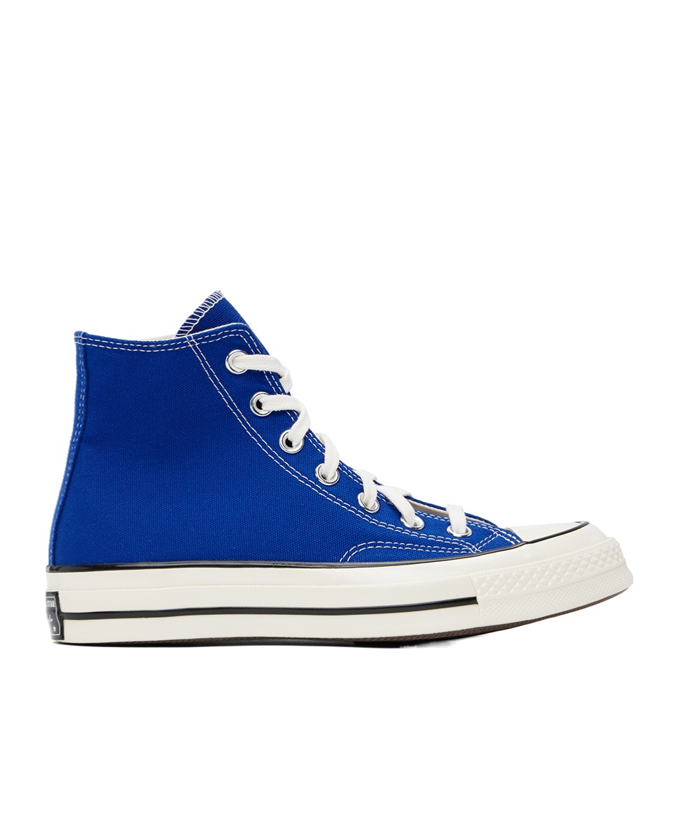 Shop Converse Logo Decorated High-top Skate Shoes In Blue