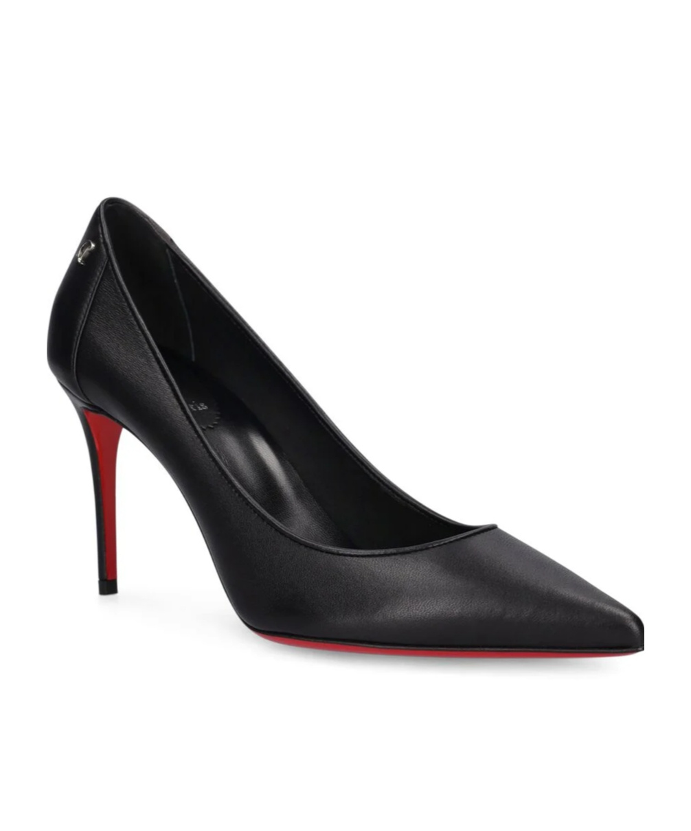 CHRISTIAN LOUBOUTIN LOGO POINTED HIGH HEELS