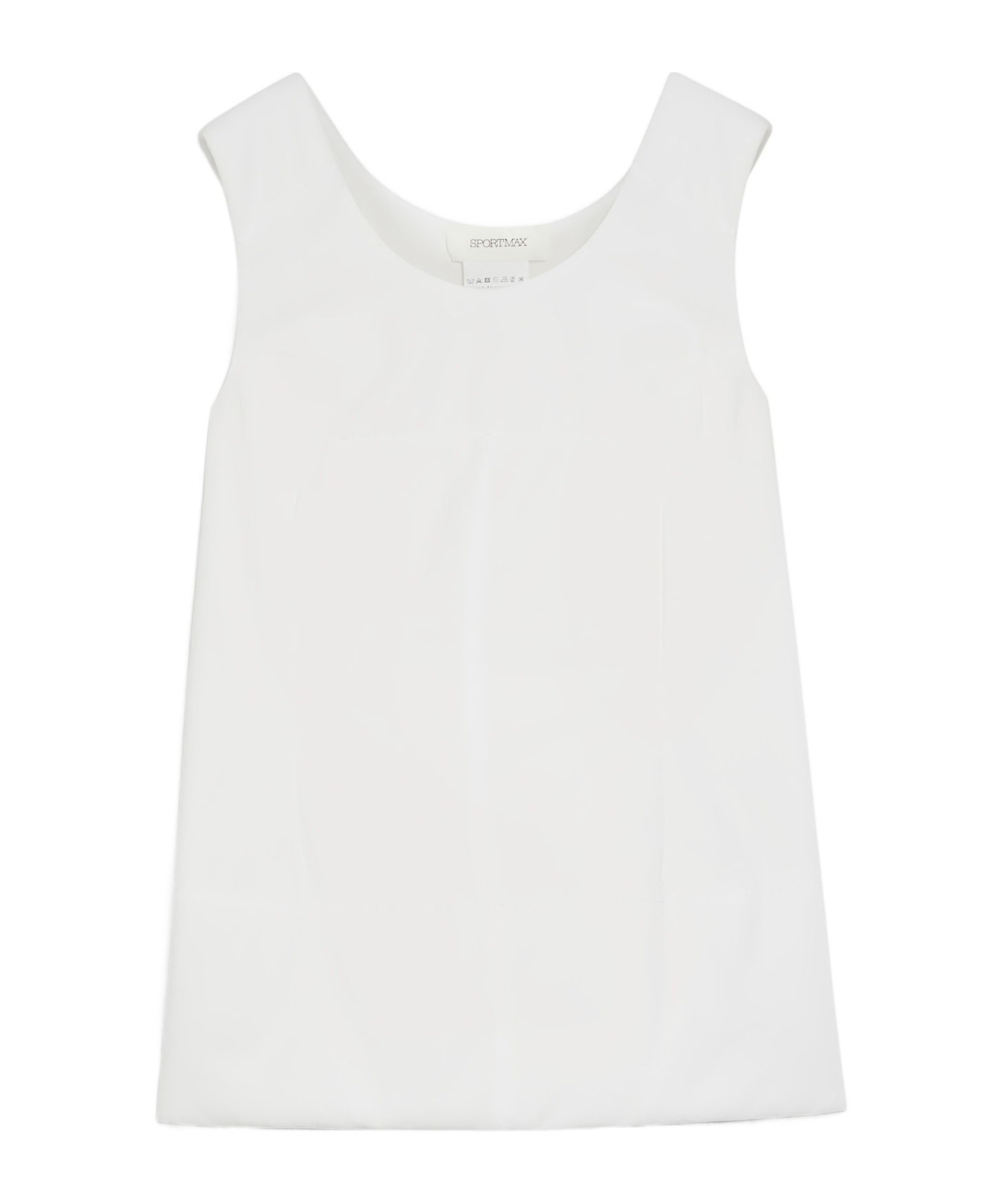 Sportmax White Polyester Padded Fico Top In White
