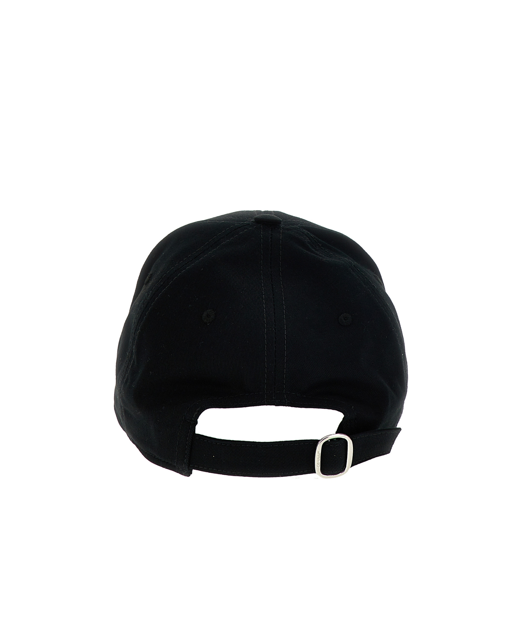 Off-white Logo-embroidered Baseball Cap With Curved Peak In Black