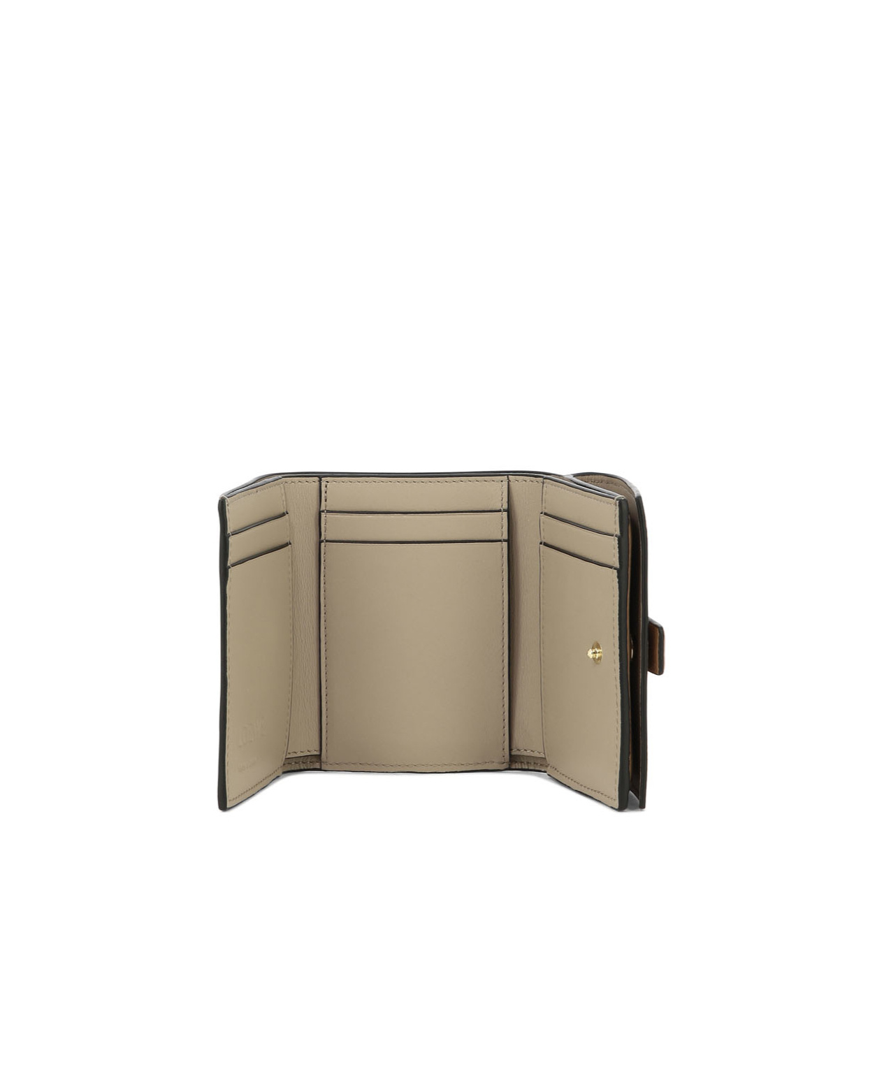 Loewe Three-fold Wallet In Brown