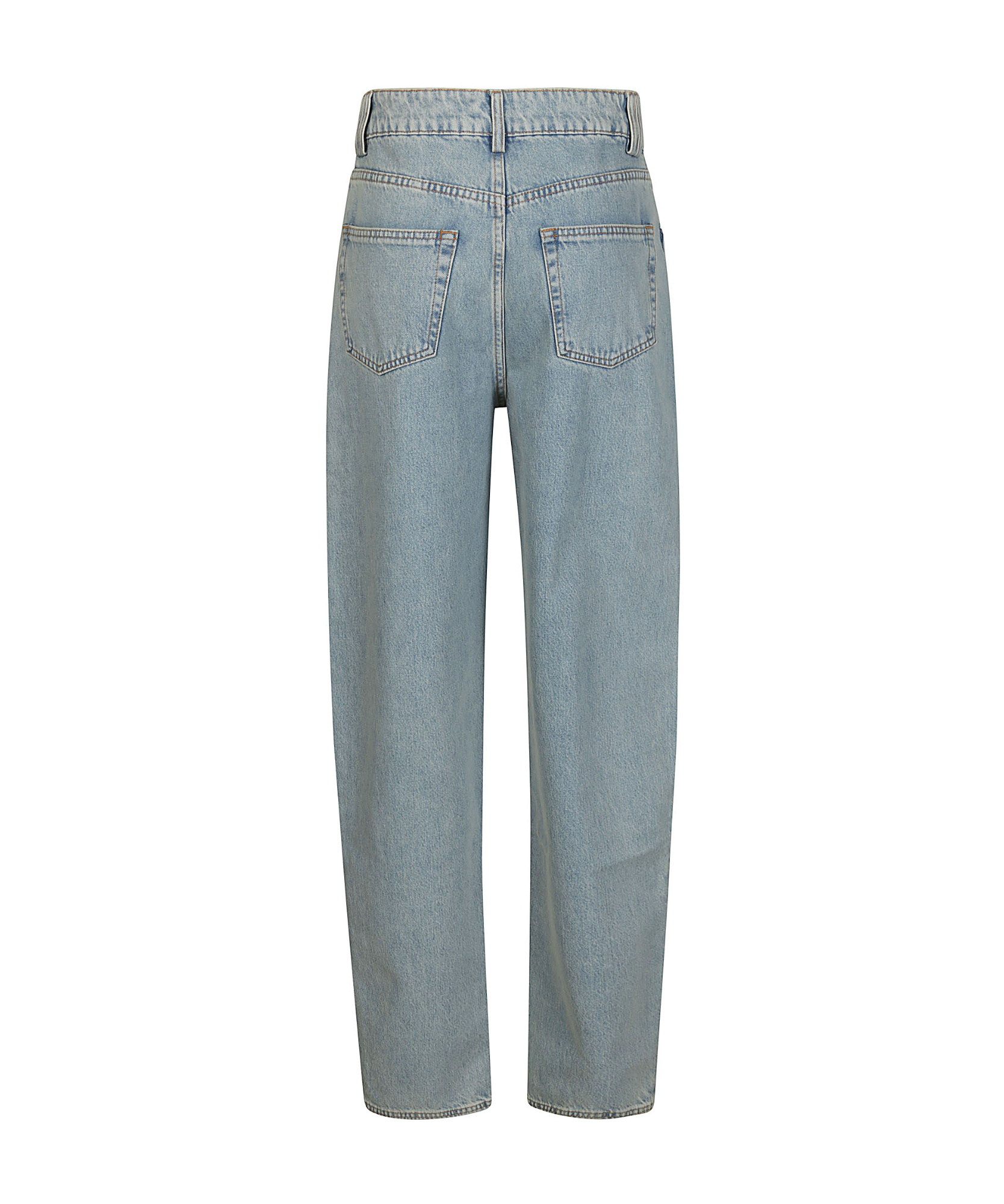 Red Valentino Bag Details Denim Trousers In Gray