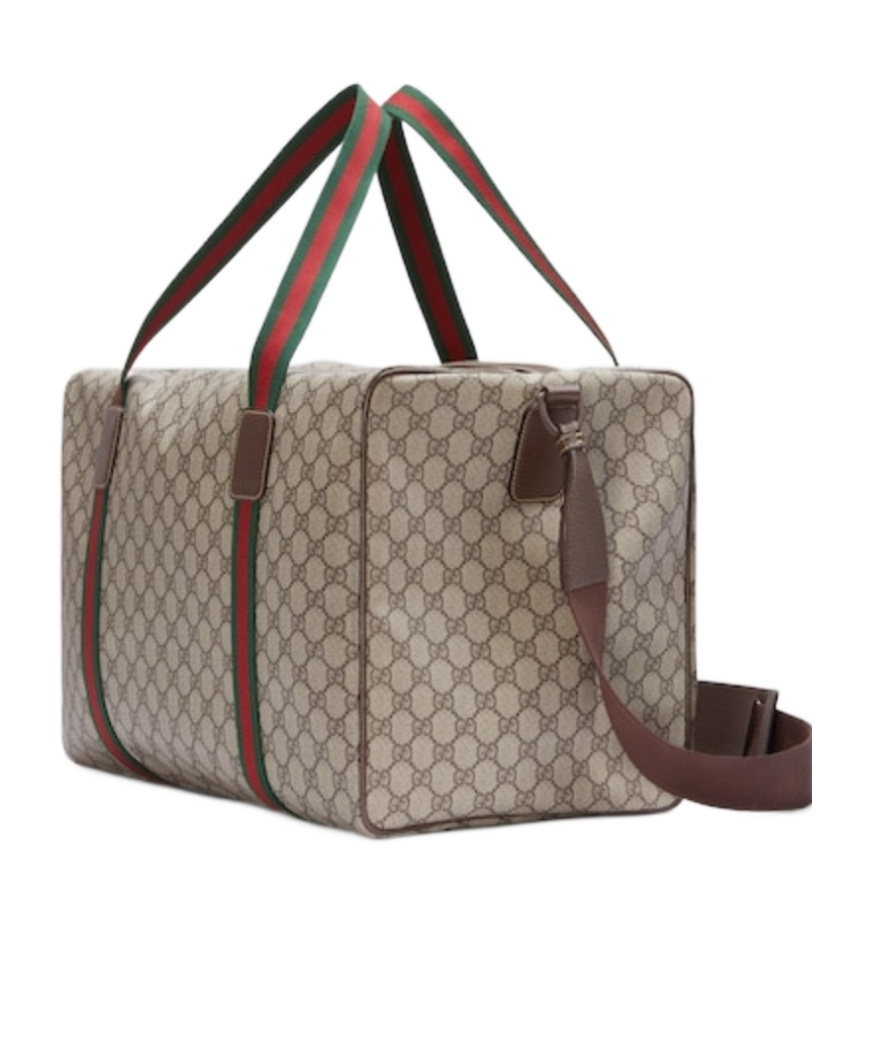 Gucci Logo Duffle Bag In Green