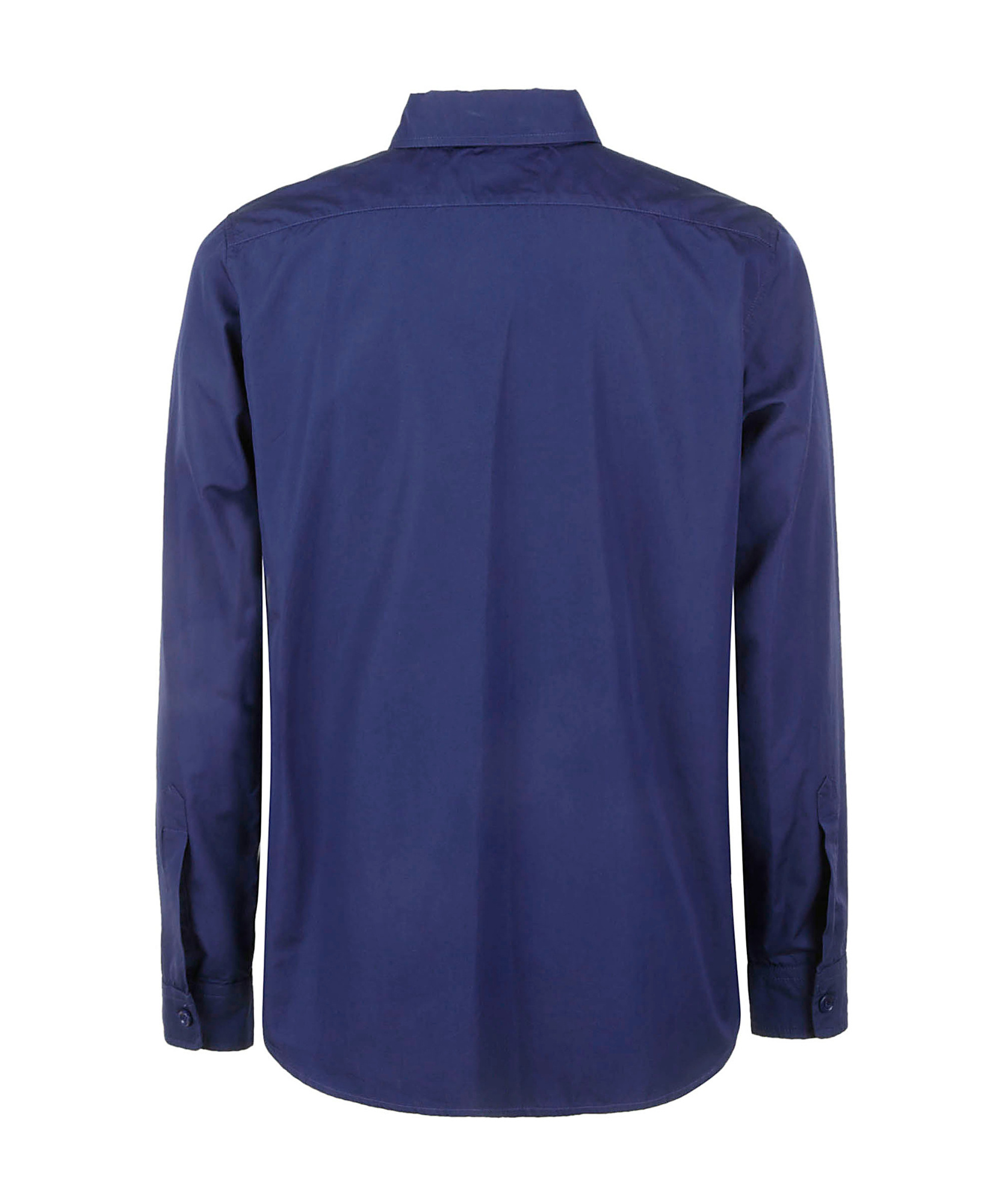 Aspesi Button Long-sleeved Shirt In Blue