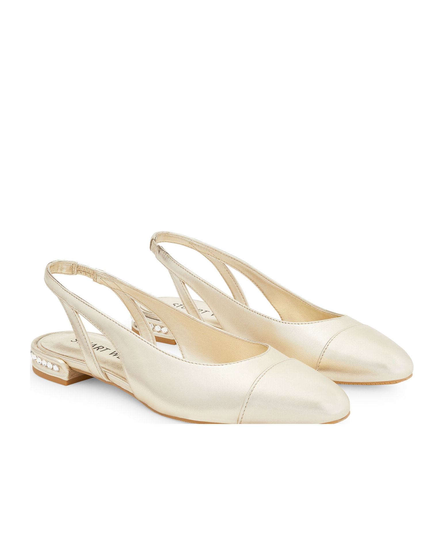STUART WEITZMAN OPEN-HEELED FLATS