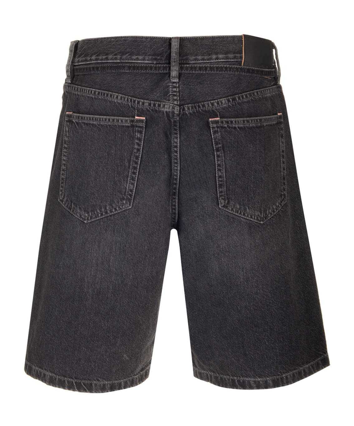 Acne Studios Wide-leg Denim Shorts In Black