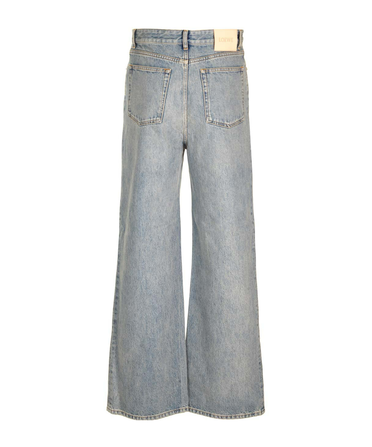 Loewe Mid-rise Wide-leg Jeans In Blue