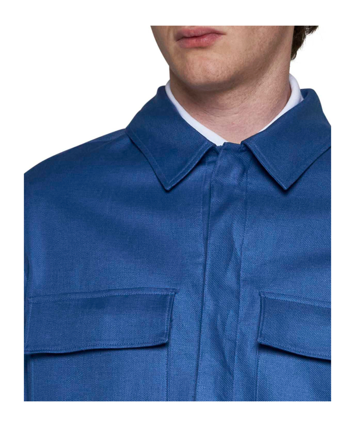 ZEGNA INTERLOCK-TWILL LINEN SHIRT 