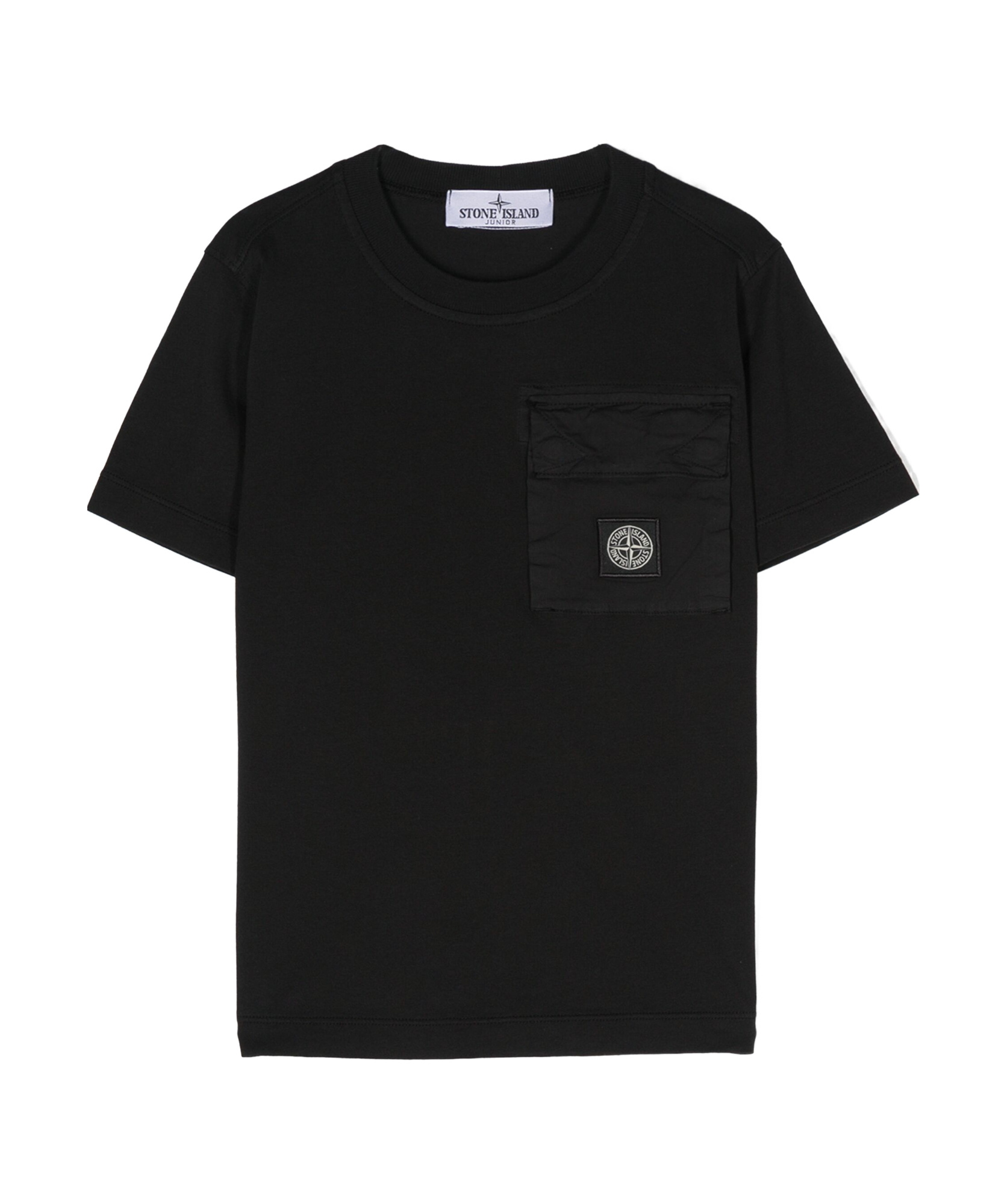 Stone Island Compass Cotton T-shirt In Black