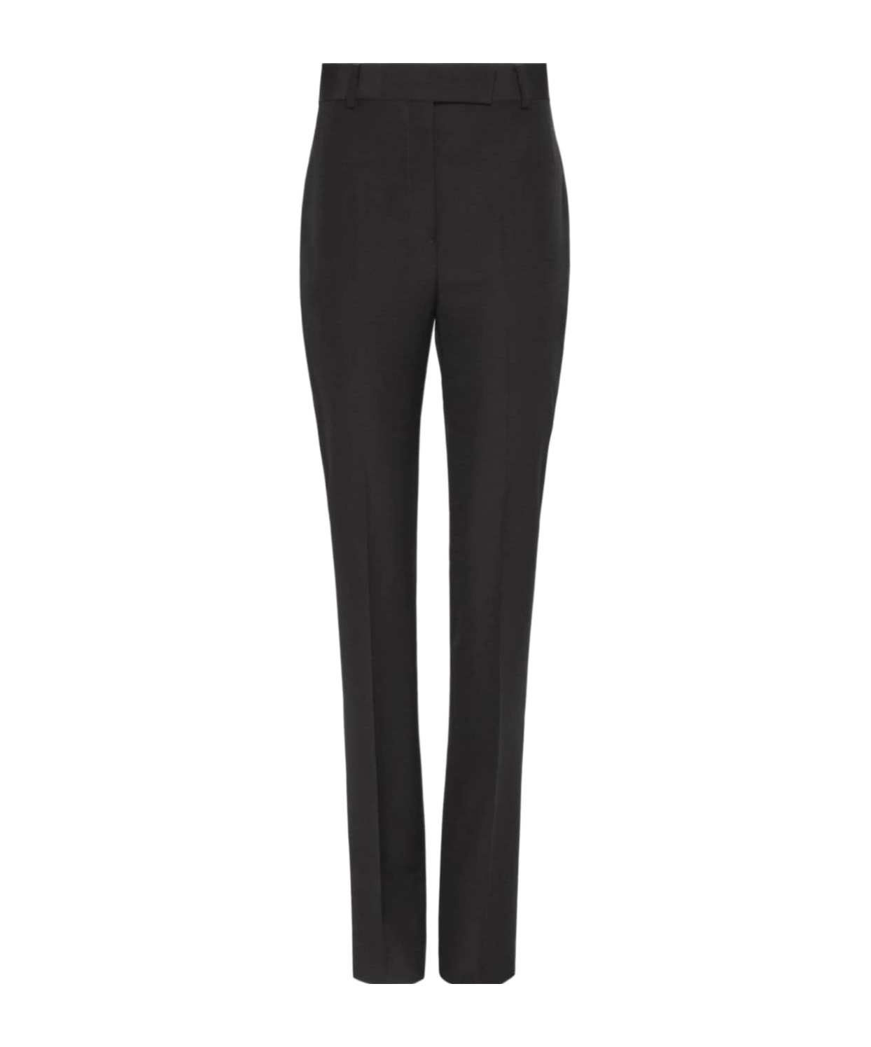Shop Ferragamo Belt Ring Casual Pants In Black
