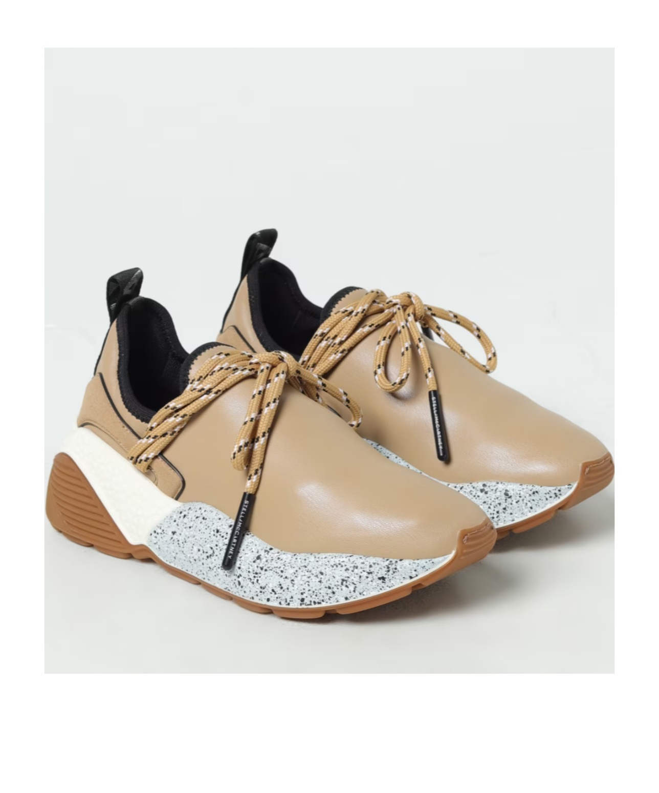 Stella Mccartney Sneakers Woman Color Beige In Multicolor