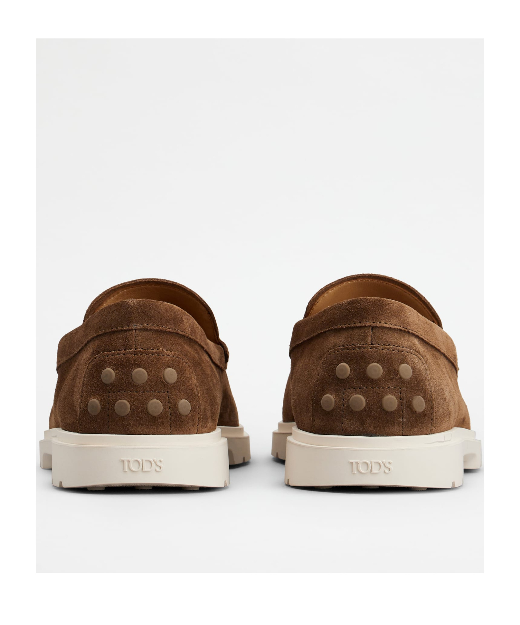 Tod's Men Suede Slipper Moccasin In Brown