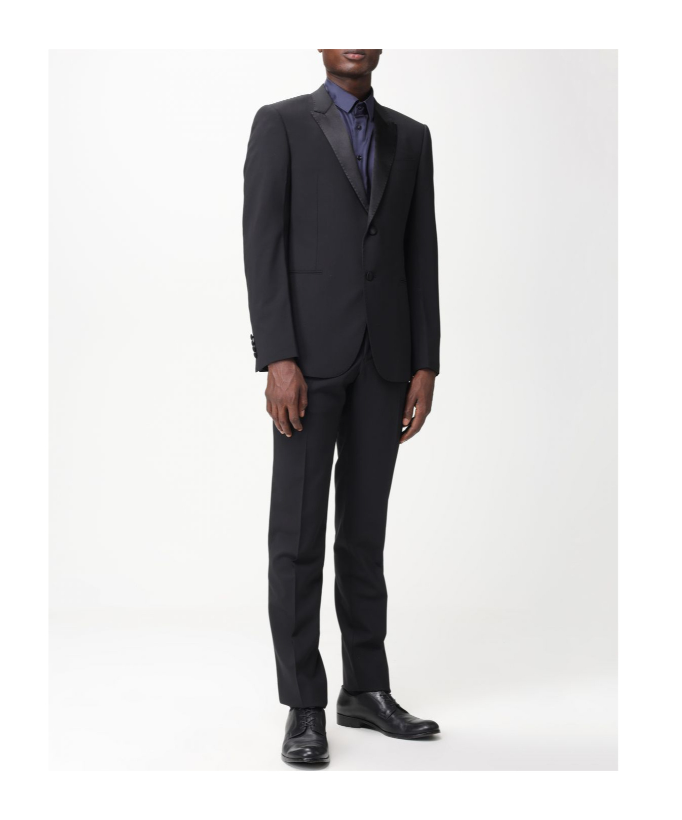 EMPORIO ARMANI SINGLE-BREASTED VIRGIN WOOL-BLEND SUIT