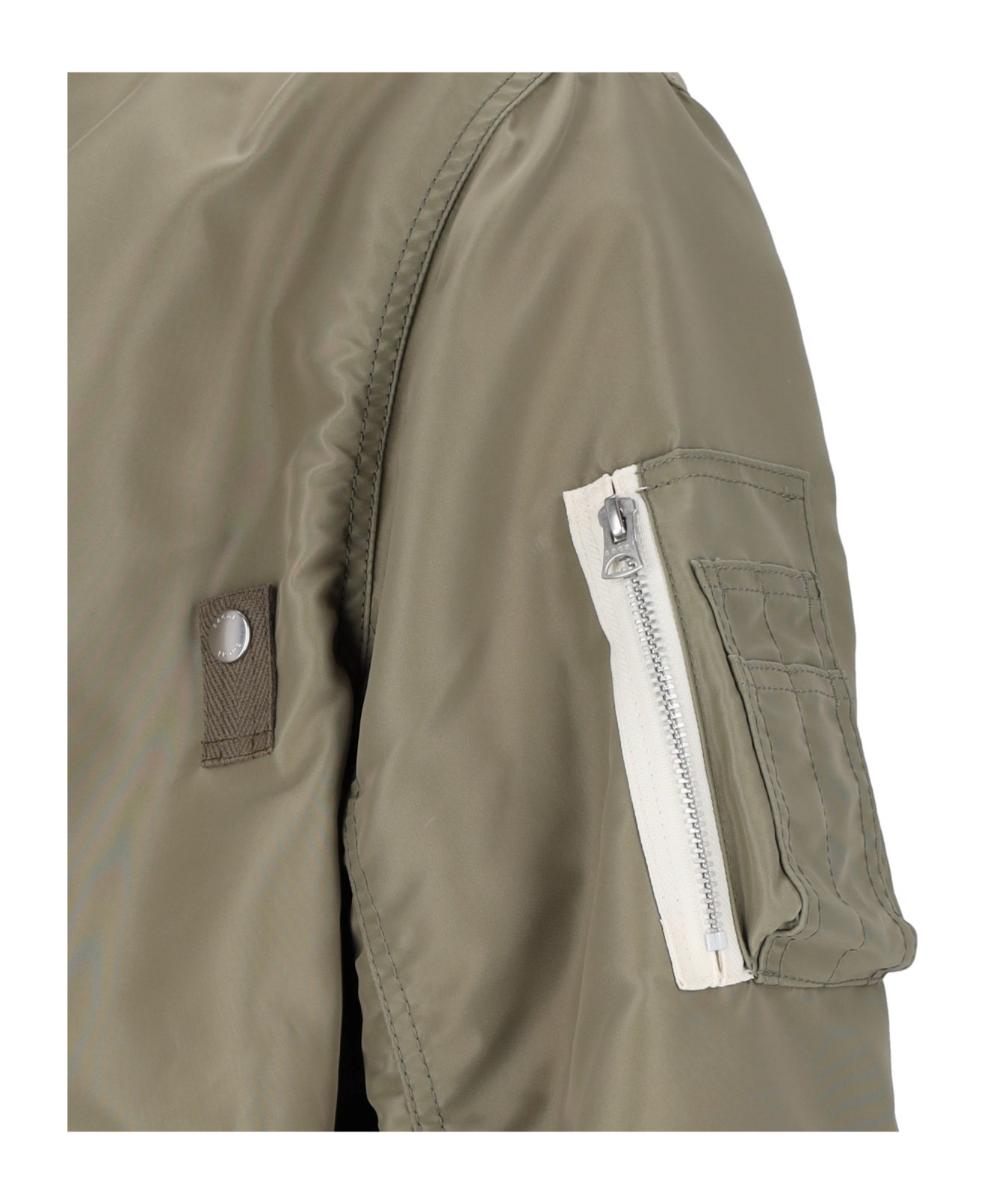 Sacai Shirt Style Casual Jacket In Nude