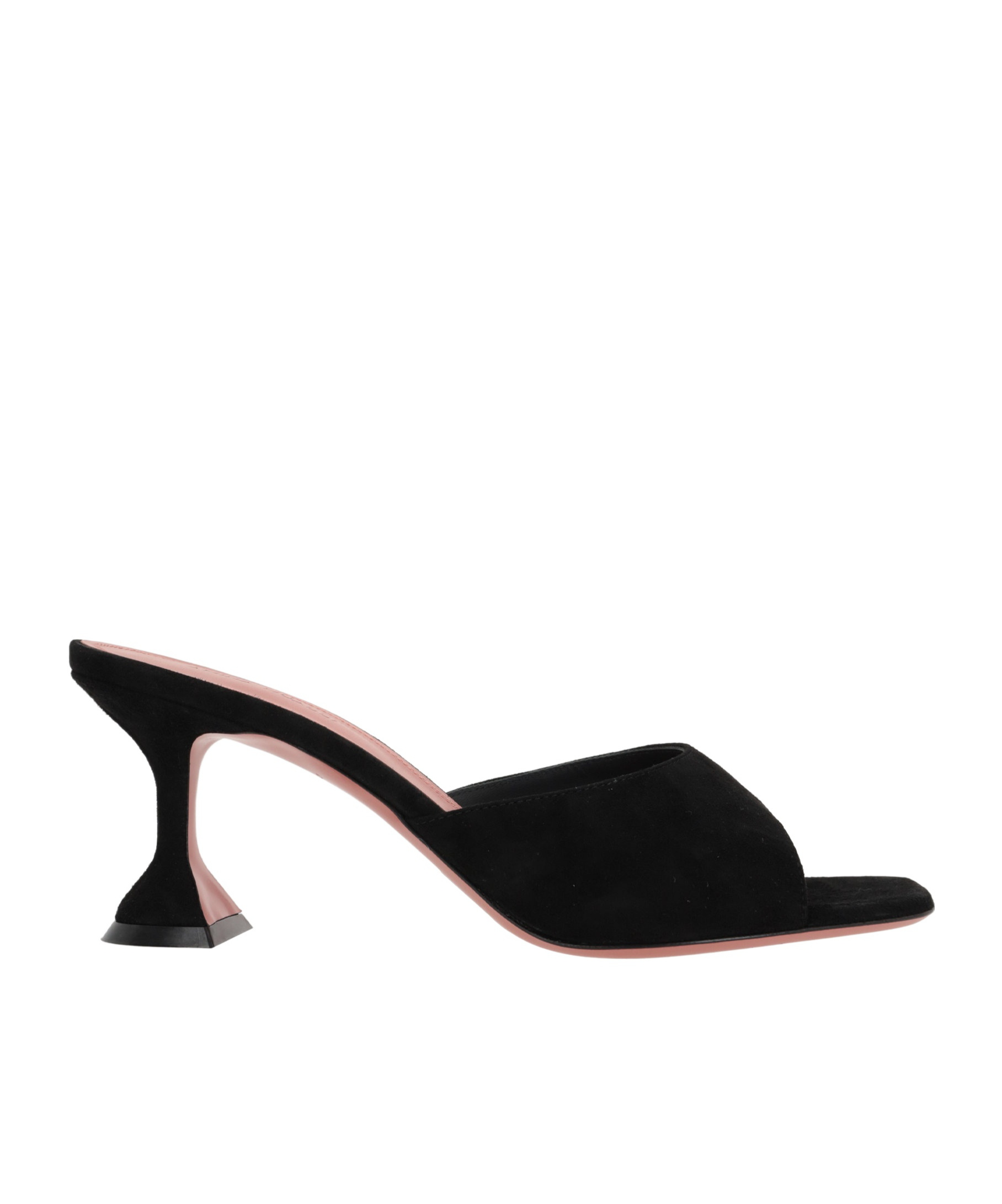 Shop Amina Muaddi Open-toed High-heeled Sandals In Black
