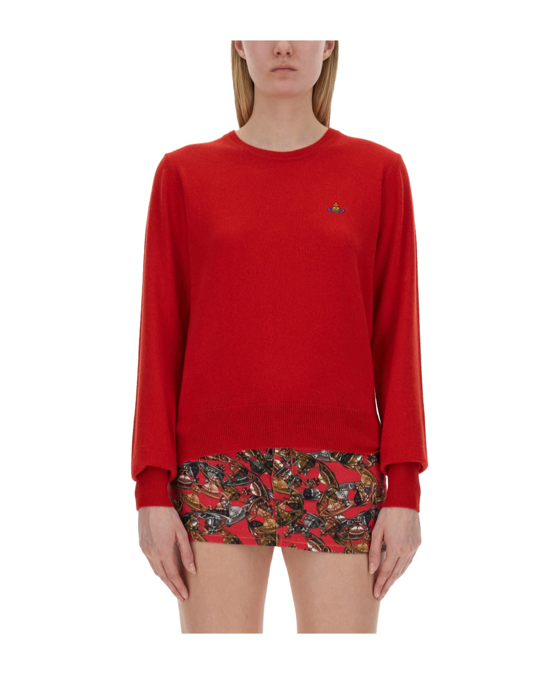 Vivienne Westwood Red Wool And Cashmere Blend Sweater In Red
