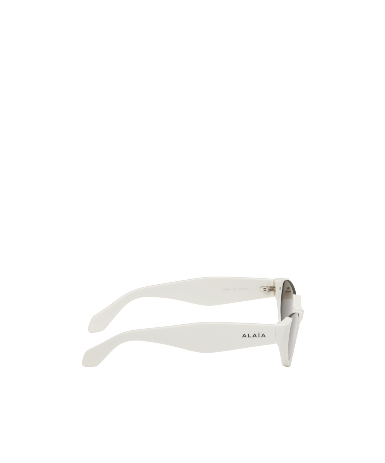 Alaïa White Cat-eye Sunglasses In Gray