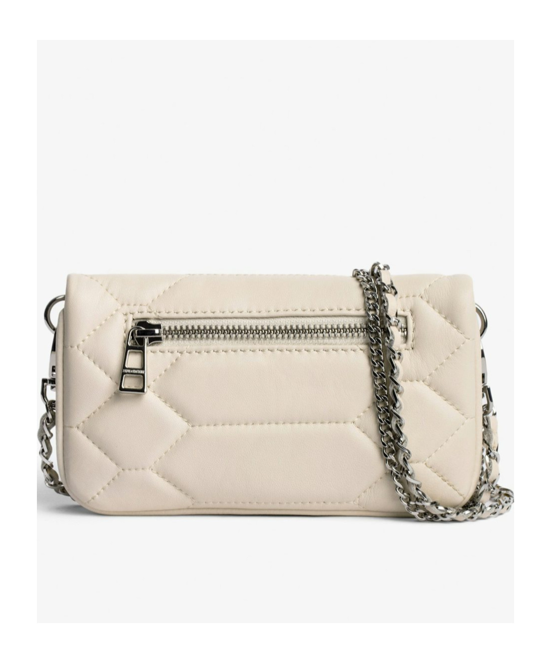 Zadig & Voltaire Logo Shoulder Bag In White