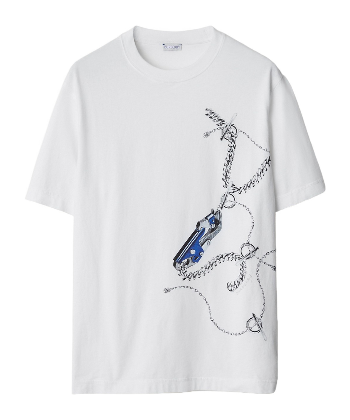 Burberry Graphic-printed Crewneck T-shirt In White