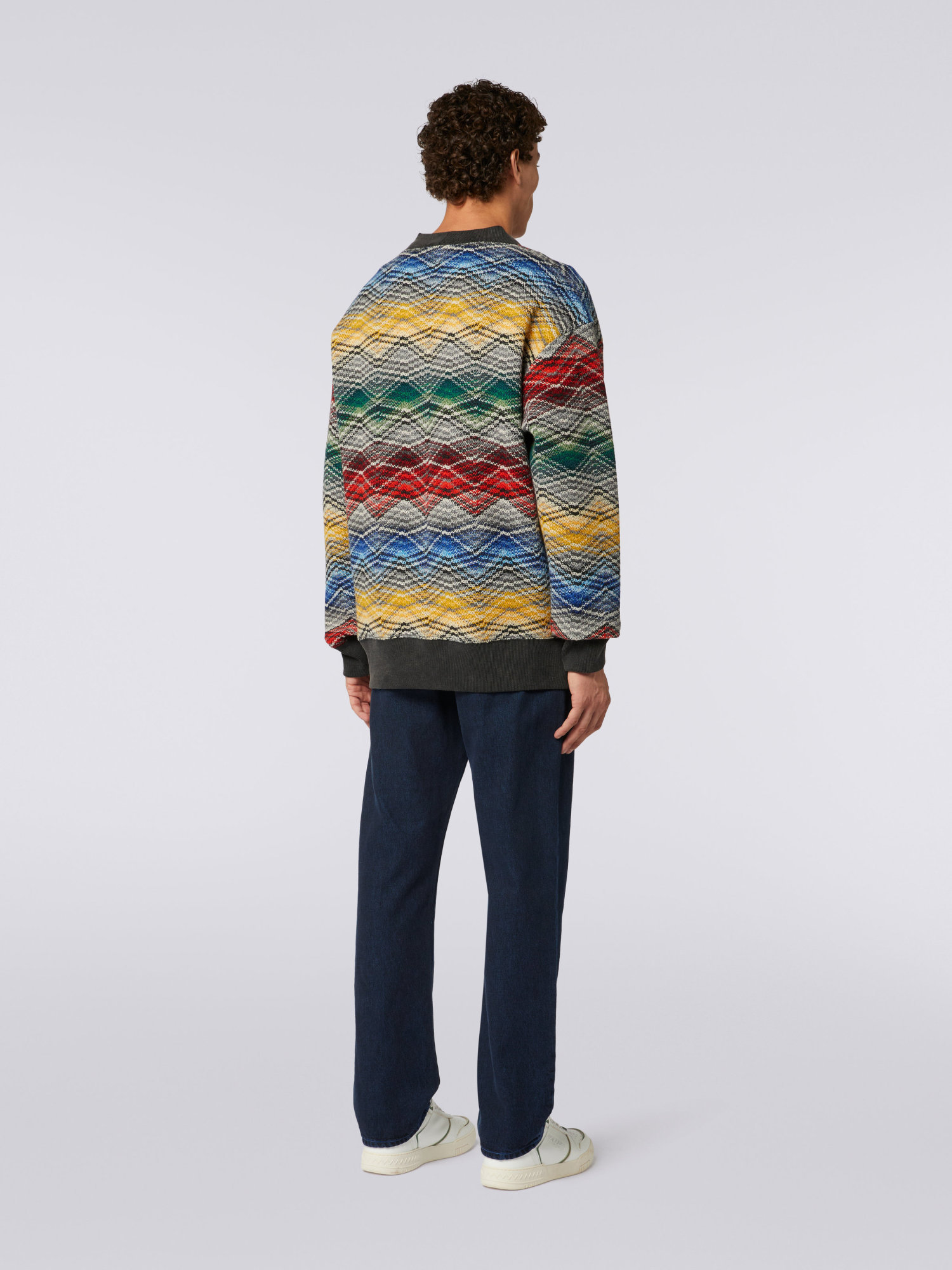 Missoni Zigzag V-neck Cardigan In Multi