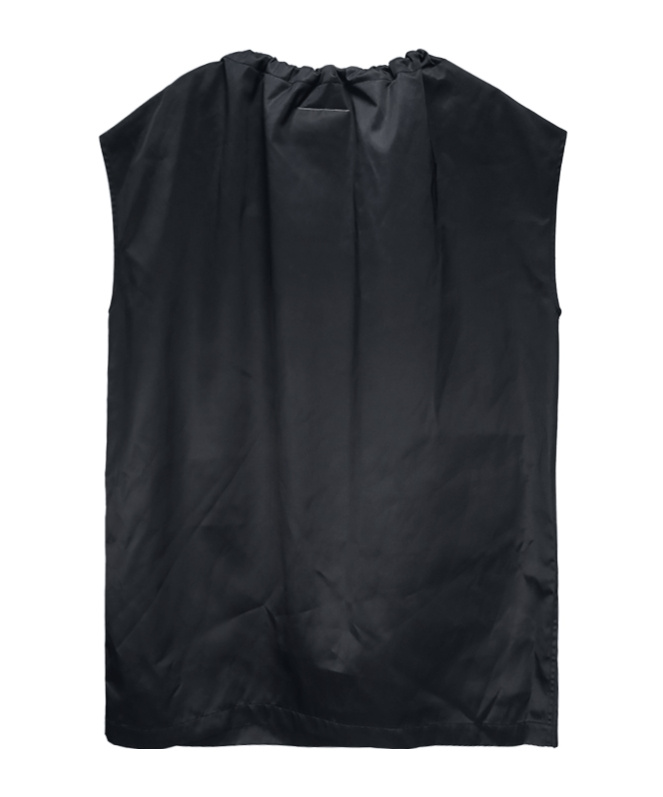 Mm6 Maison Margiela Drawstring-neck Cargo Minidress In Black