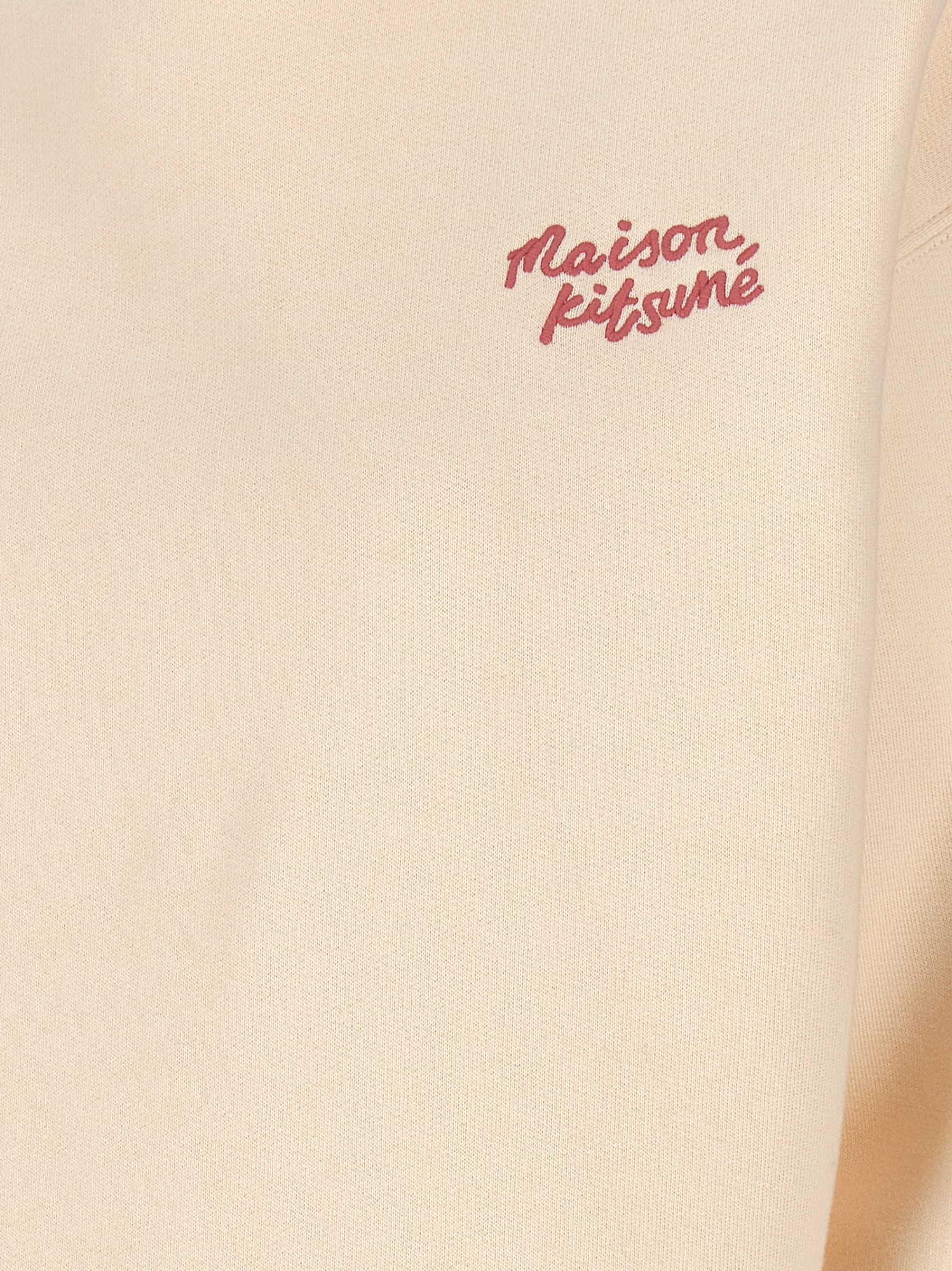 Shop Maison Kitsuné Handwriting Comfort Sweatshirt In Nude