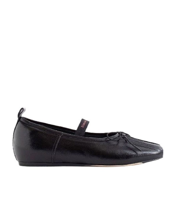 Shop Simone Rocha Pleated Ballet Shoes In Black