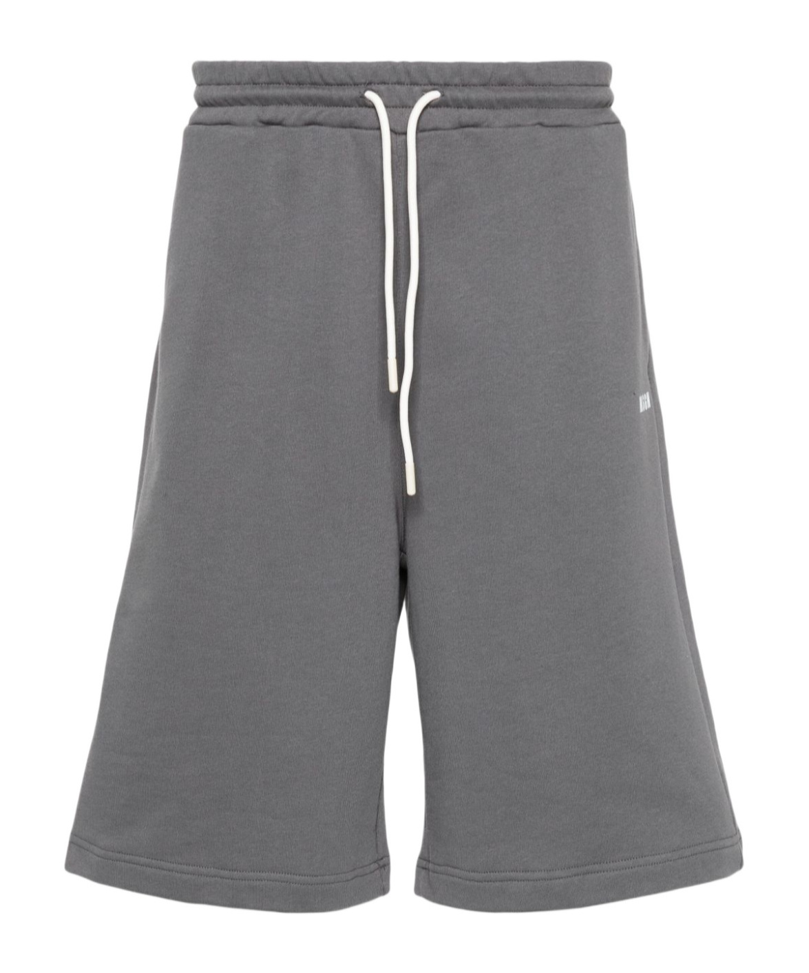 Msgm Drawstring Track Shorts In Gray