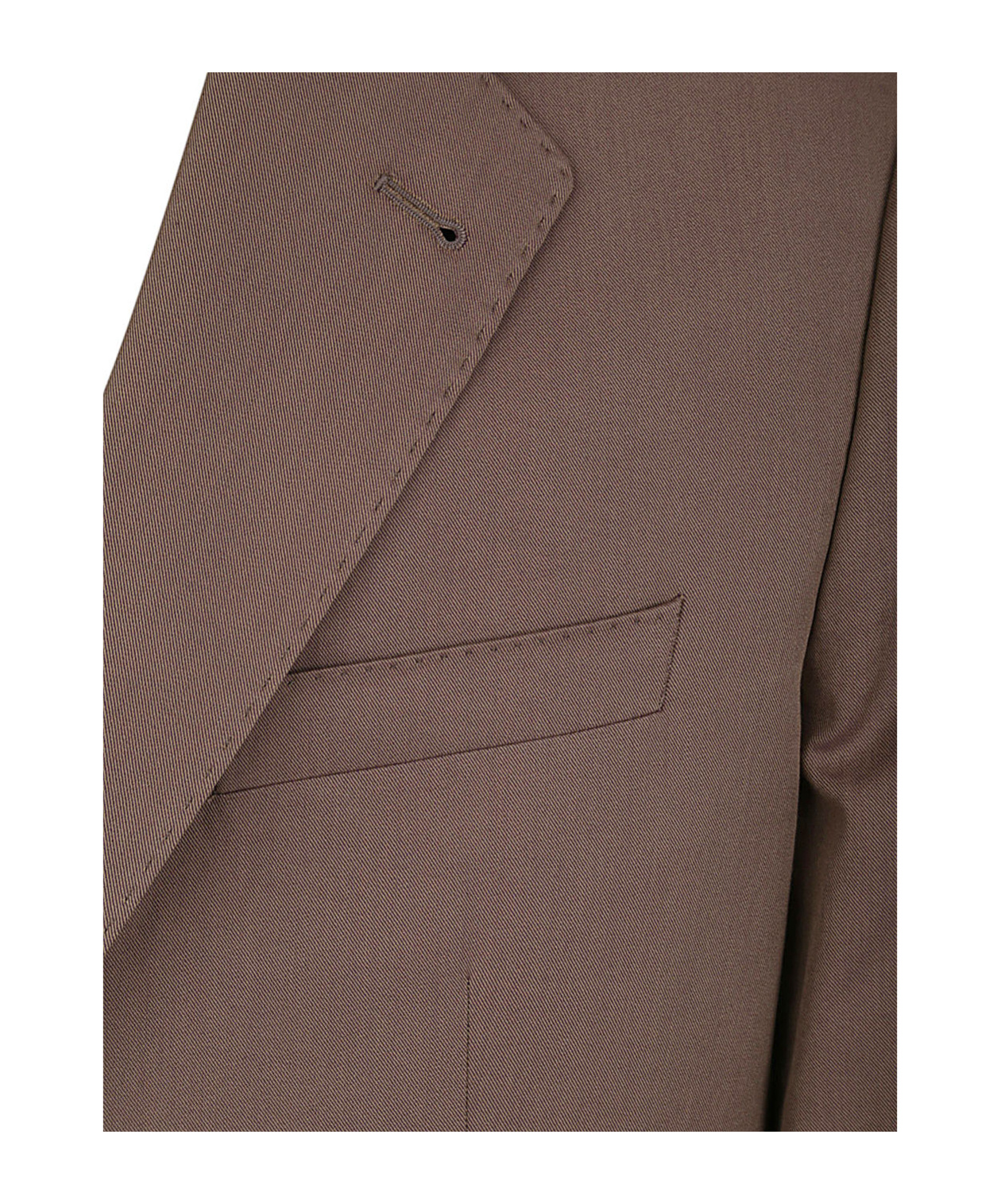 Dries Van Noten Single-breasted Suit Jacket In Brown