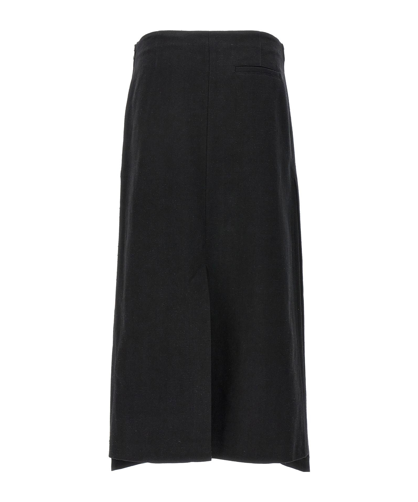 Shop Loulou Studio Atriblack Buttoned Skirt In Black