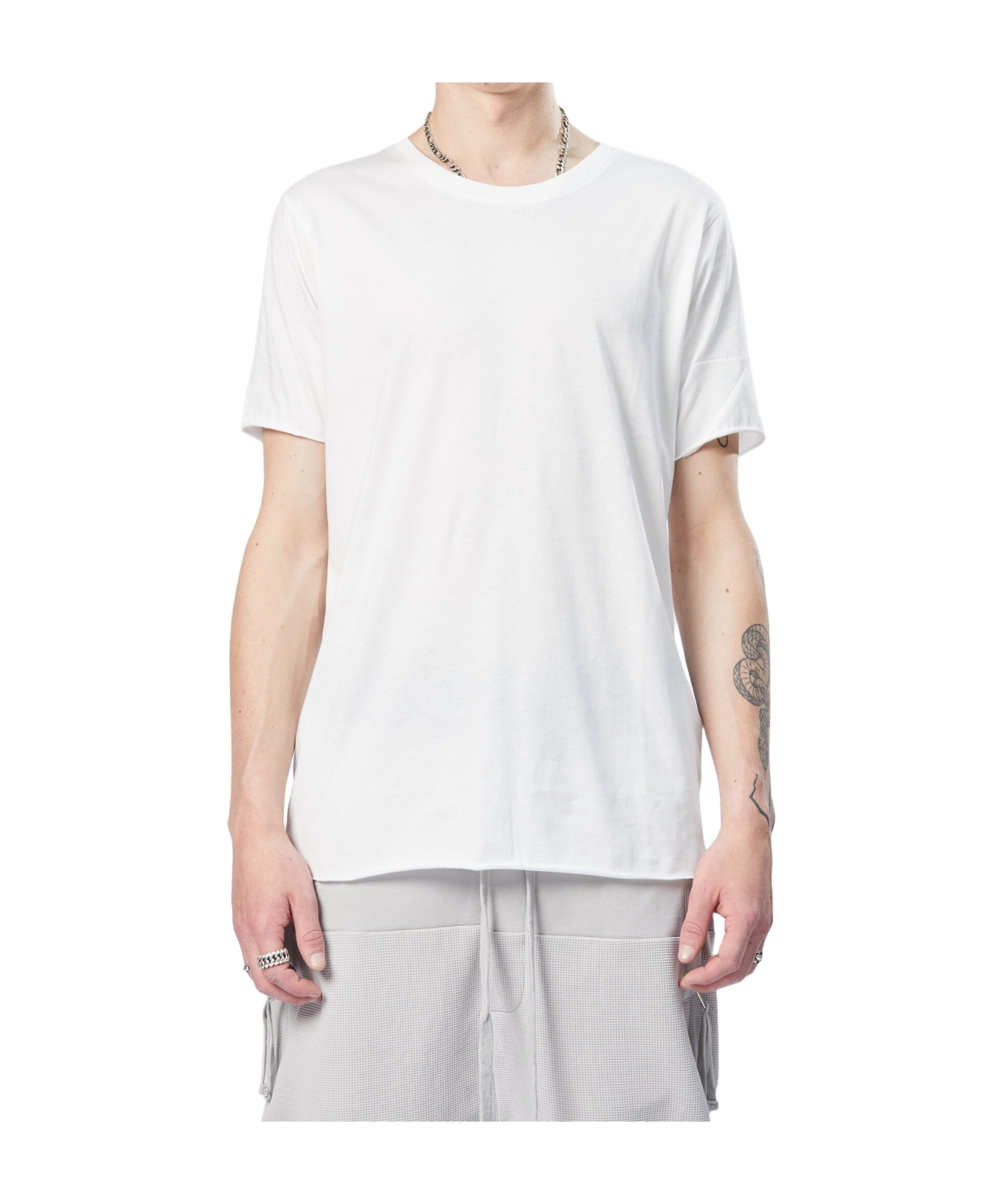 Thom Krom T-shirt Regular In Cotone In White